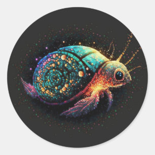 Ruimteschroot/schildpad Ronde Sticker