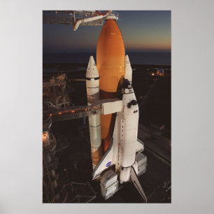 Ruimteshutttle Endeavor Prepares voor lancering Poster