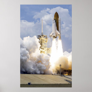 Ruimtesluiting Atlantis liften uit Poster