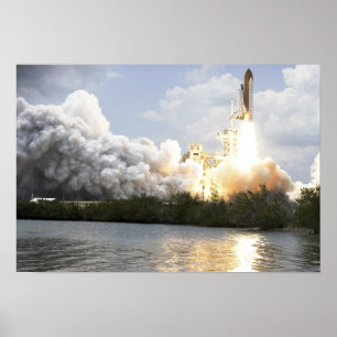 Ruimtesluiting Atlantis liften uit Poster
