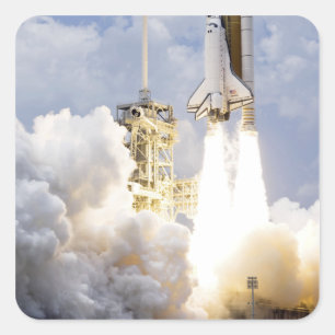 Ruimtesluiting Atlantis liften uit Vierkante Sticker