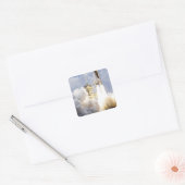 Ruimtesluiting Atlantis liften uit Vierkante Sticker (Envelop)