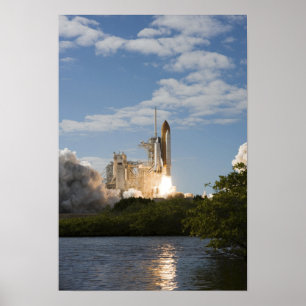 Ruimtesluiting Atlantis liften van 10 Poster