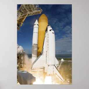 Ruimtesluiting Atlantis liften van 13 Poster