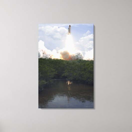 Ruimtesluiting Atlantis liften van 14 Canvas Afdruk (Voorkant)