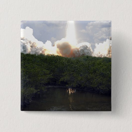 Ruimtesluiting Atlantis liften van 14 Vierkante Button 5,1 Cm (Voorkant)