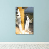 Ruimtesluiting Atlantis liften van 17 Canvas Afdruk (Insitu (Houten vloer))