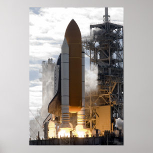 Ruimtesluiting Atlantis liften van 17 Poster