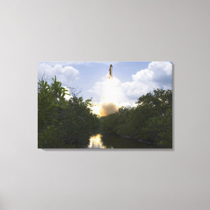 Ruimtesluiting Atlantis liften van 3 Canvas Afdruk