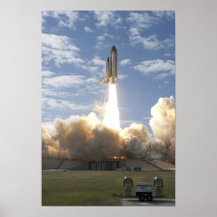 Ruimtesluiting Atlantis liften van 4 Poster
