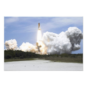 Ruimtesluiting Atlantis liften van 5 Foto Afdruk