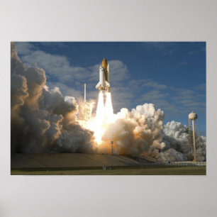 Ruimtesluiting Atlantis liften van 8 Poster