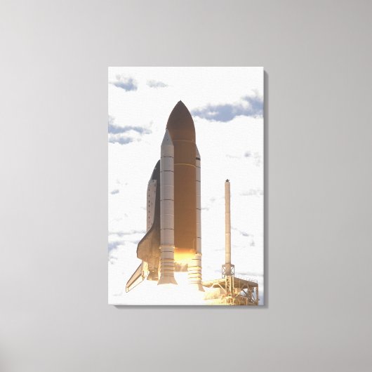 Ruimtesluiting Atlantis liften vanaf 16 Canvas Afdruk (Voorkant)
