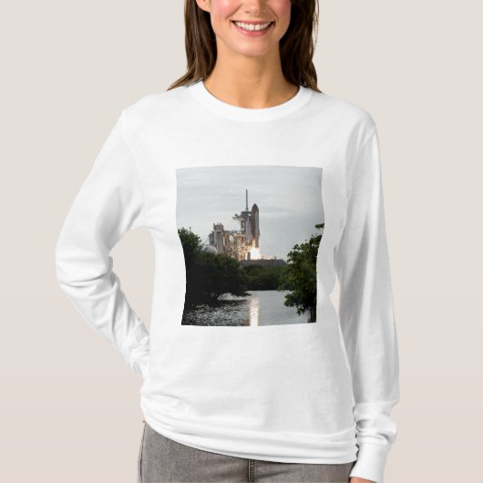 Ruimtesluiting Endeavor tilt uit T-shirt (Voorkant)