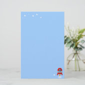 Ruimtesraket - briefpapier (Staand voorkant)