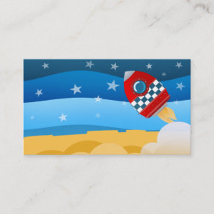 Ruimtesraket - visitekaartjes