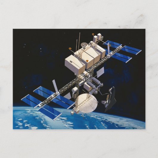Ruimtestation Orbiting Earth 10 Briefkaart (Voorkant)