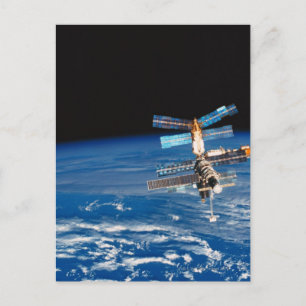 Ruimtestation Orbiting Earth 3 Briefkaart