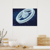 Ruimtestation Poster (Keuken)