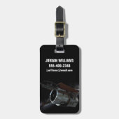 Ruimtetelescoop-ruimtetelescoop met infraroodstral bagagelabel (Voorkant verticaal)