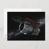 Ruimtetelescoop-ruimtetelescoop met infraroodstral briefkaart (Voorkant / Achterkant)