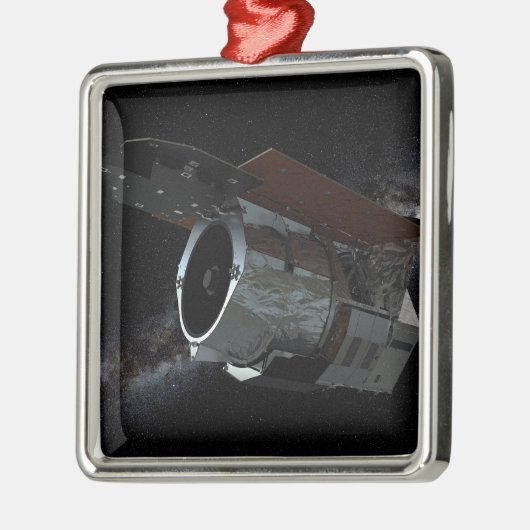 Ruimtetelescoop-ruimtetelescoop met infraroodstral metalen ornament (Links)