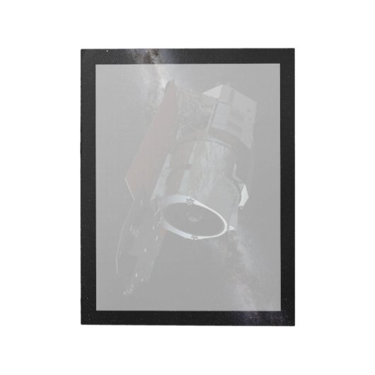 Ruimtetelescoop-ruimtetelescoop met infraroodstral notitieblok (Gedraaid)