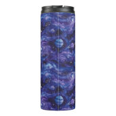 Ruimtethema patroon met sterren en planeten thermosbeker (Achterkant)