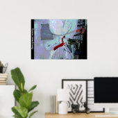 Ruimtetijd bevroren poster (Thuiskantoor)