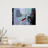 Ruimtetijd bevroren poster (Keuken)