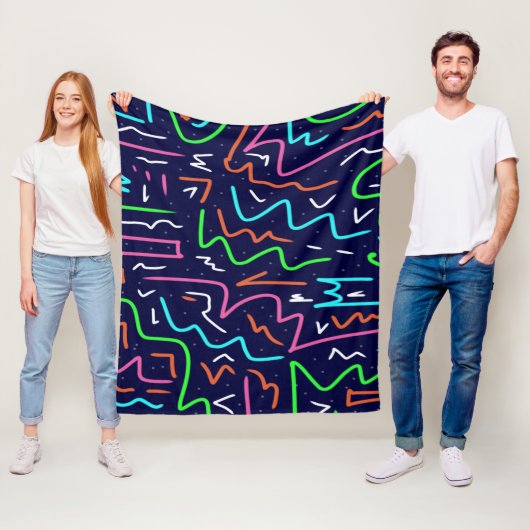 Ruimtetijdperk, Abstracte afdrukken Fleece Deken (In situ)