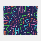 Ruimtetijdperk, Abstracte afdrukken Fleece Deken (Voorkant (Horizontaal))