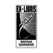 Ruimtetijdperk Ex libris Rubberstempel (Afrduk)