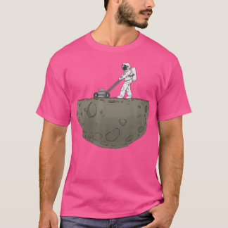 Ruimtetuinman - Astronaut Maait Het Gazon Op Maan T-shirt
