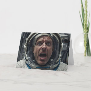 RUIMTEVAARDER ASTRONAUT IK BEN JE VERJAARDAG VERGE KAART