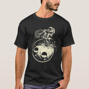Ruimtevaarder doet een wheelie op Mars T-shirt