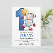 Ruimtevaarder Eerste Reis Rond De Zon 1e Verjaarda Kaart (Staand voorkant)