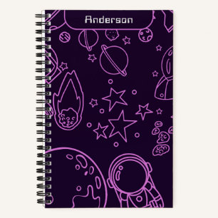 Ruimtevaarder in de buitenruimte notitieboek