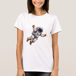 Ruimtevaarder in de ruimte t-shirt