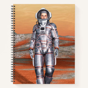 Ruimtevaarder Mars Verkenner Alien Planeet Ruimte  Notitieboek