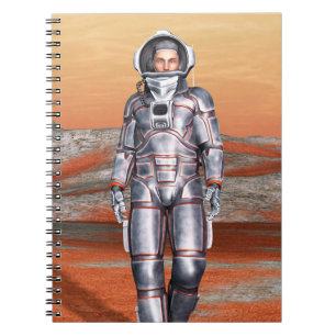 Ruimtevaarder Mars Verkenner Alien Planeet Ruimte Notitieboek