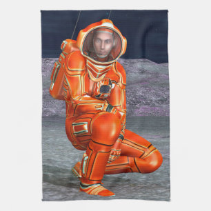 Ruimtevaarder Mars Verkenner Alien Planeet Ruimte Theedoek