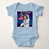 Ruimtevaarder Op De Maan Buitenruimte Jongen Verja Romper (Voorkant)