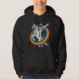 Ruimtevaarder Ridend op Eenhoorn, Grappige Buitenr Hoodie