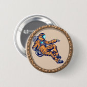 Ruimtevaarder  ronde button 5,7 cm (Voorkant /achterkant)