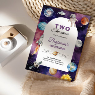 Ruimtevaarder Twee naar de Maan Tweede Verjaardag Kaart