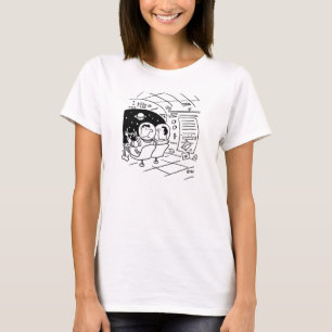 Ruimtevaarder verrast om post te krijgen. Ruimtesc T-shirt