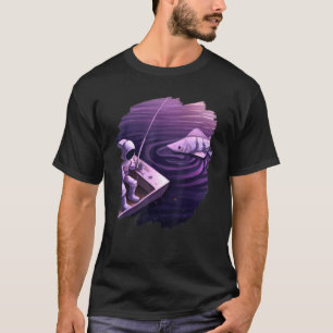 Ruimtevaarder Vissersboot Ruimte Oceaan Meer Cool T-shirt