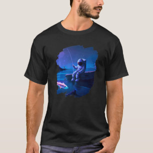Ruimtevaarder Vissersboot Ruimte Oceaan Meer Cool T-shirt