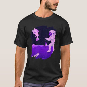 Ruimtevaarder Vissersboot Ruimte Oceaan Meer Cool T-shirt